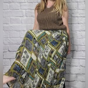 Vintage 90's MPH Collection boho maxi skirt